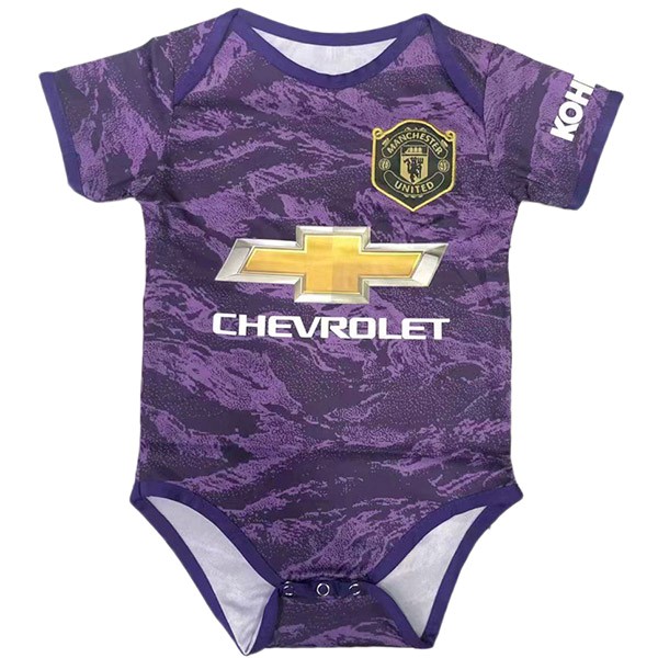 Camiseta Manchester United Primera equipo Portero Onesies Niño 2019-20 Purpura